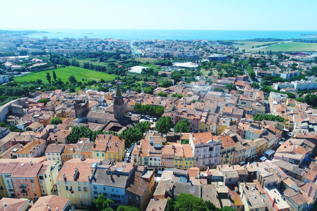 Coeur De Frejus, L'Amphitheatre, Appartement 3 Pieces Climatise, Terrasse, Barbecue, Piscine & Parking 外观 照片